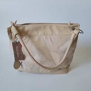 Madi Claire Bone Patchwork Crossover Bag Artisanal Boho Chic Rustic Western